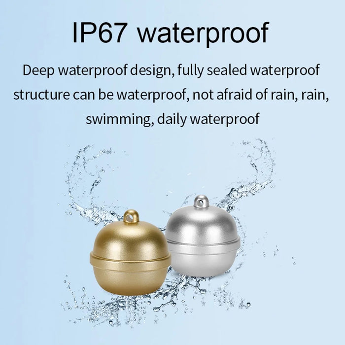 G15 WiFi Real-Time Tracker IP67 Waterproof Collar Tinkle Bell Finder Tracking Collar Device - Gold - 4