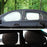 BY-342 6Pcs Car Windshield Sun Shade Set Silver Coated Cloth Car Windshield Cover Front Rear Window Visor - 6