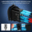 Horn Button Momentary Rocker Switch LED Light 12V 20A / 24V 10A Switch with Jumper Wires Set - 4