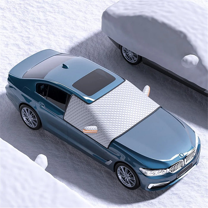 ST-4013 Winter Car Windshield Front Window Cover Aluminium Film Snowproof Protective Cover - M - 5