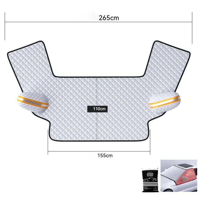 ST-4013 Winter Car Windshield Front Window Cover Aluminium Film Snowproof Protective Cover - M - 6