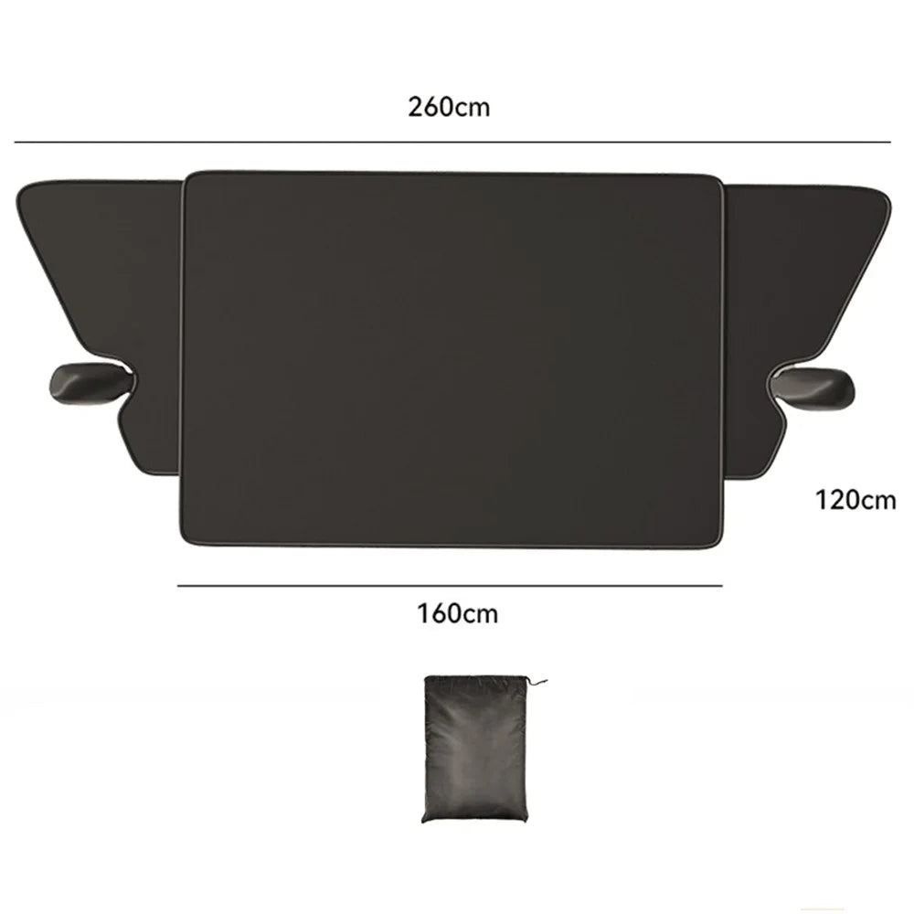 Car Windshield Snow Cover Oxford Cloth Snowproof Frost-proof Sun-proof Cover - 6