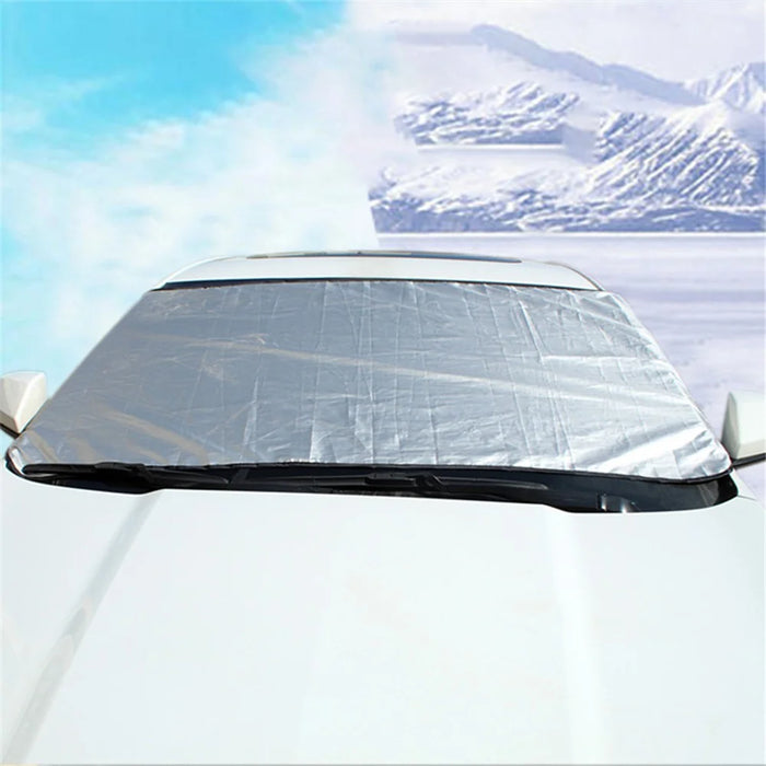 BY-689 200*70cm Car Windshield Protective Cover Aluminium Film Snow-proof Sun-proof Cover - 2