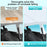 For Model Y 1 Set Car Rear Windshield Sun Shade + 2 Sets Glass Roof Sunshade + 2 Sets Triangle Sun Shade - Black - 4