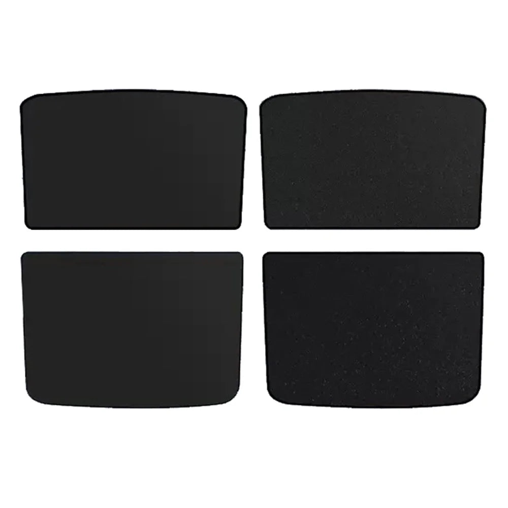 For Model Y 2 Sets Car Glass Roof Sunshade Anti UV Light Sun Shade - Black - 1