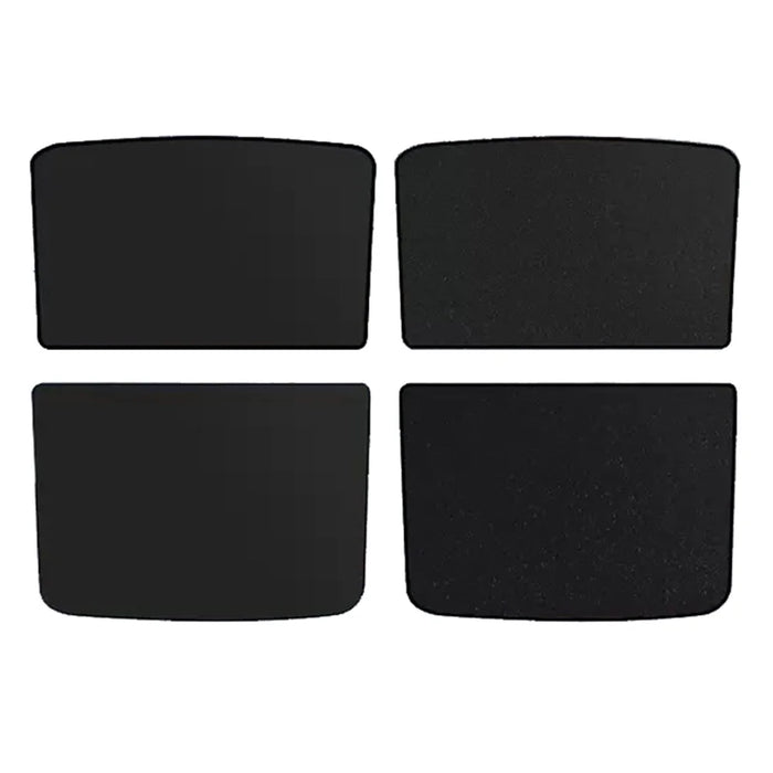 For Model Y 2 Sets Car Glass Roof Sunshade Anti UV Light Sun Shade - Black - 1