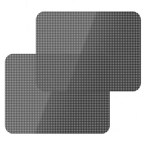 2Pcs 38x42cm Car Window Sunshade Sticker PVC Black Mesh Anti-UV Vehicle Glass Film - 1