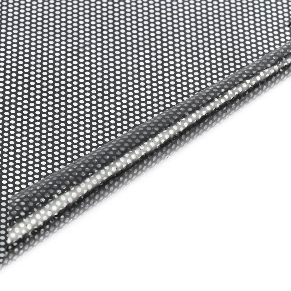 2Pcs 38x42cm Car Window Sunshade Sticker PVC Black Mesh Anti-UV Vehicle Glass Film - 7