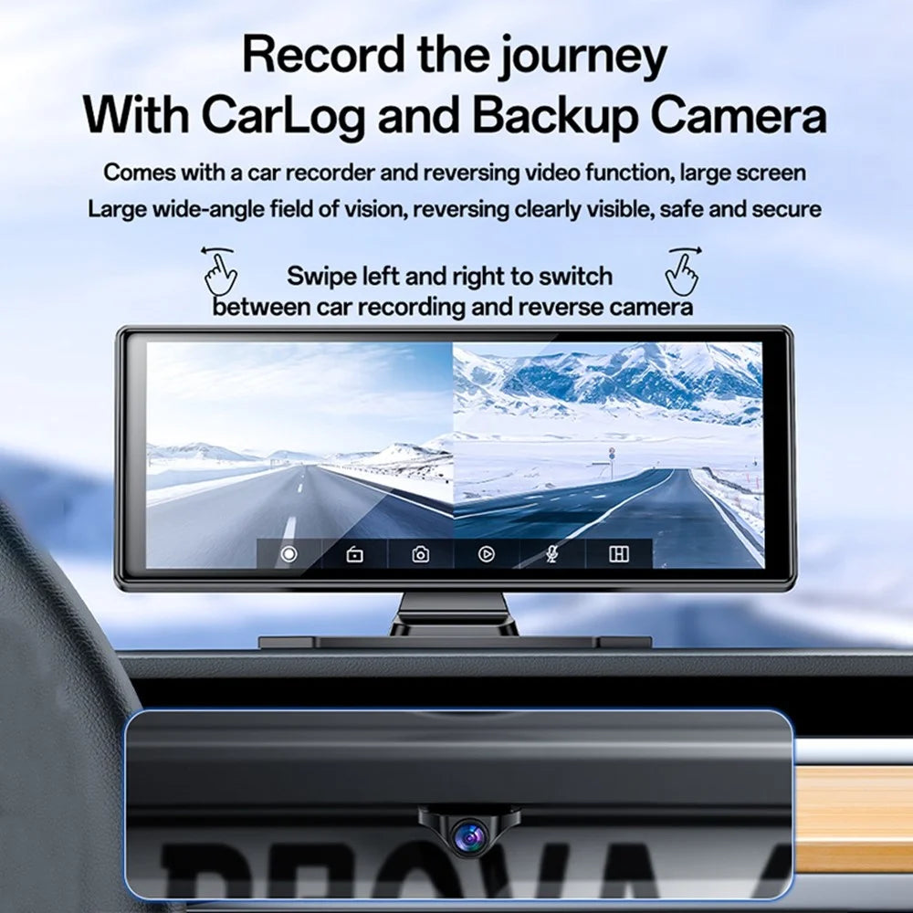 YESIDO KM19 Bluetooth-compatible Car Stereo Carplay 10.26 inch Touch Screen Car Driving Recorder with Rear Camera and 32G TF Card - 5