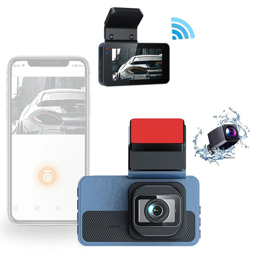 C15 WiFi Dash Cam Front 4K Rear 1080P 24H Parking Mode Car Camera with ADAS (Without GPS) - 1