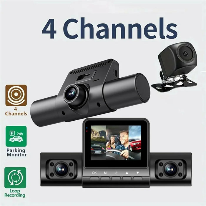 M80 Pro Car DVR Dash Cam 1080P Night Vision Parking Monitoring 4 Cameras Car Driving Recorder - 2
