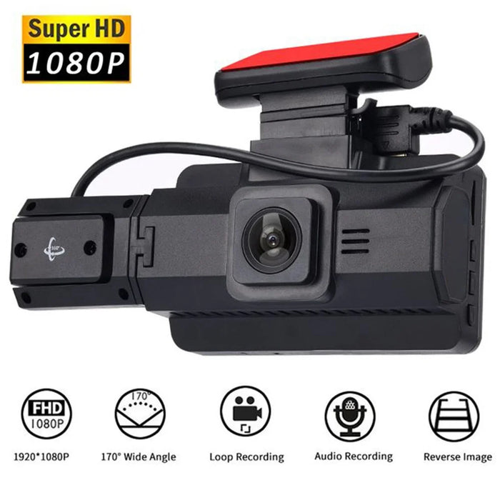 Front and Rear Recording Dash Cam 1080P HD Night Vision Car Camera Recorder ( without WiFi ) - 3