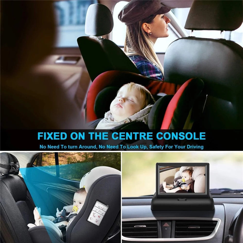 4.3 Inch 150 Degree Wide Angle Night Vision Car Baby Monitor IP68 Waterproof Infrared Camera - 5
