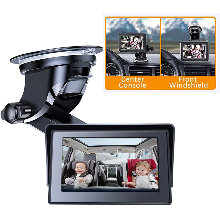 R5037 4.3 Inch HD 1080P Car Monitor Camera for Baby Rear Facing Seat Wide Angle Infrared Camera - 2