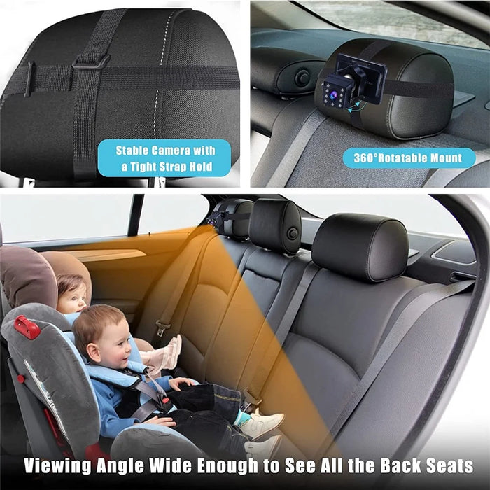 R5037 4.3 Inch HD 1080P Car Monitor Camera for Baby Rear Facing Seat Wide Angle Infrared Camera - 6