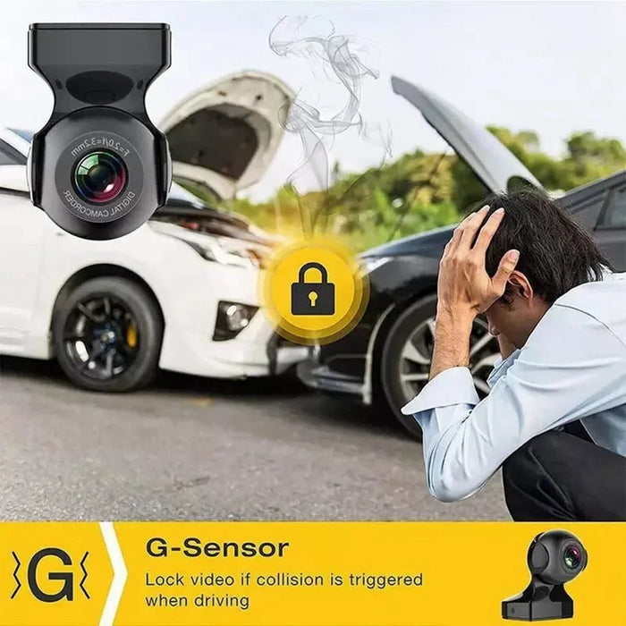 170 Degree Wide Angle 1080P HD WiFi Dash Cam Night Vision G Sensor Car DVR Camera - 5