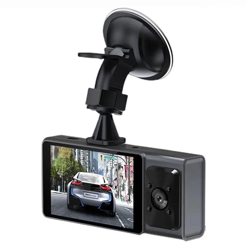 Triple Lens Dashcam 3 Inch IPS Screen 1080P HD Night Vision Car Recording WiFi Camera - 1
