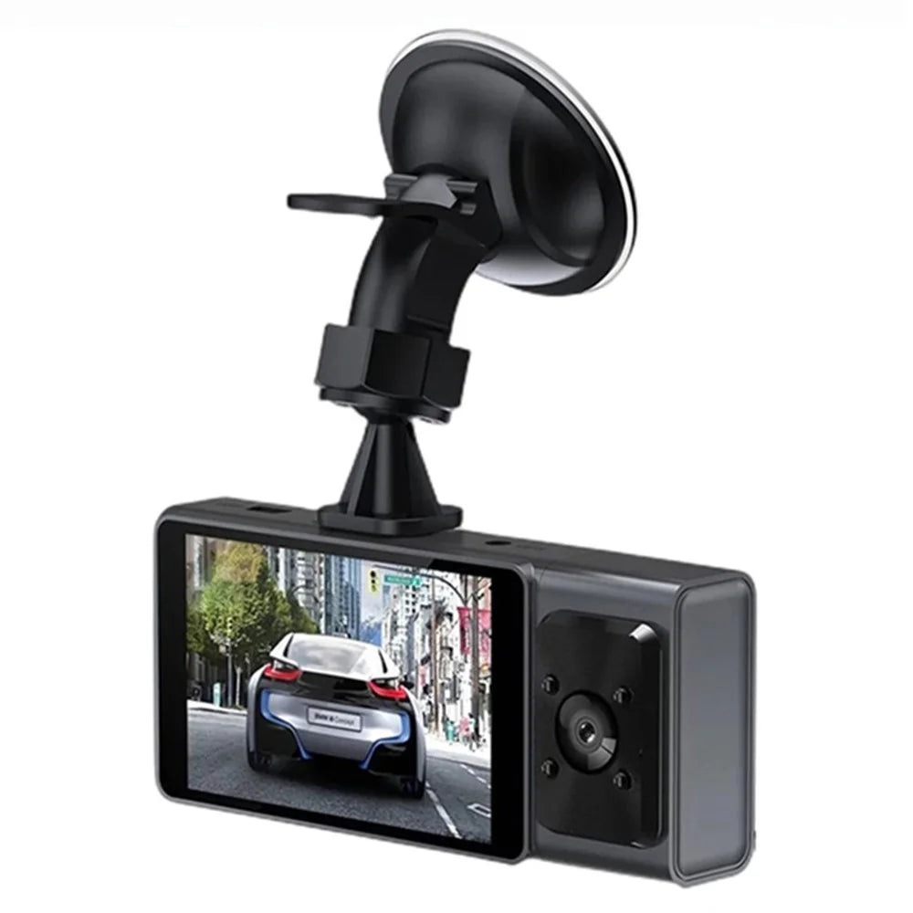 Triple Lens Dashcam 3 Inch IPS Screen 1080P HD Night Vision Car Recording WiFi Camera - 1