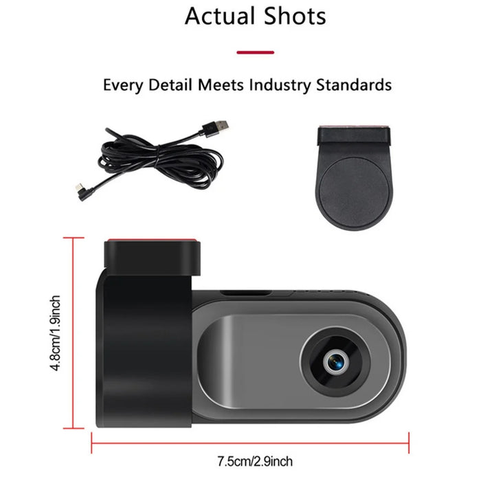 U9 Pro 1080P HD Dash Cam Zinc Alloy 120 Degree Wide Angle Car DVR Camera with Parking Monitor - 5