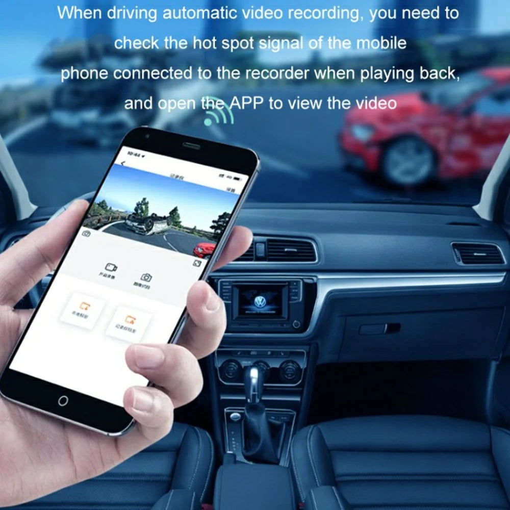 1080P HD Lipstick Size Dash Cam WiFi Smartphone Viewing Voice Control Camera with Parking Monitor - 6