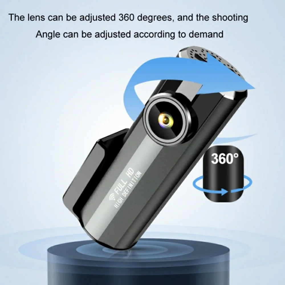 1080P HD Lipstick Size Dash Cam WiFi Smartphone Viewing Voice Control Camera with Parking Monitor - 7