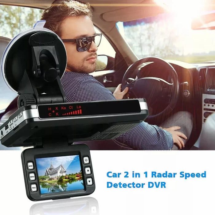 2 In 1 Night Vision Car DVR Speed Camera Alert Dash Cam Radar Detector ( Russian Version ) - 2