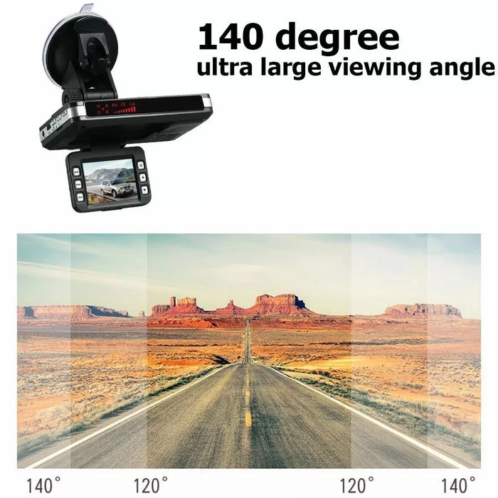 2 In 1 Night Vision Car DVR Speed Camera Alert Dash Cam Radar Detector ( Russian Version ) - 7