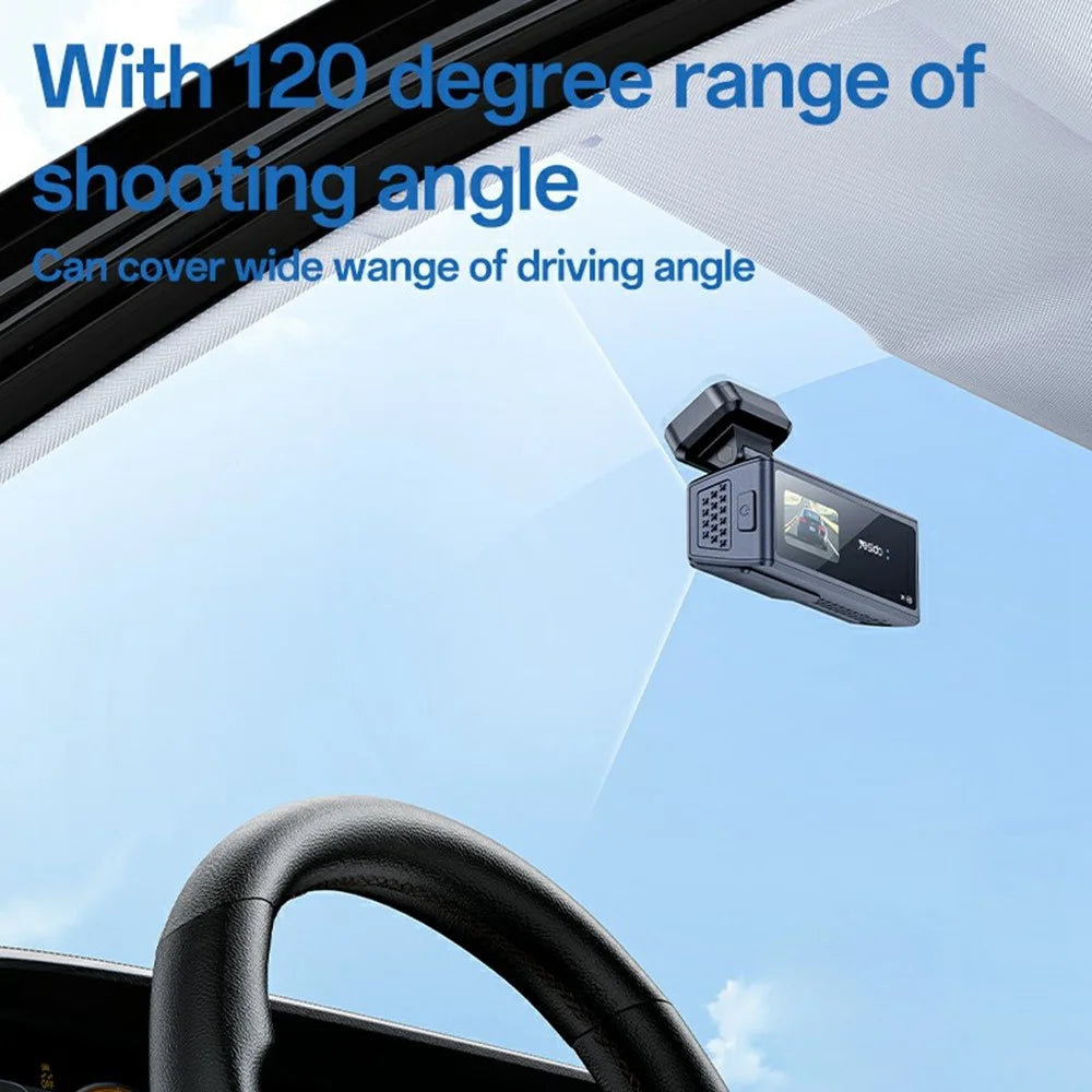 YESIDO KM22  Dual Channel Car Dash Cam Wide Angle 24 / 7 Monitoring 1080P Driving Recorder - 4