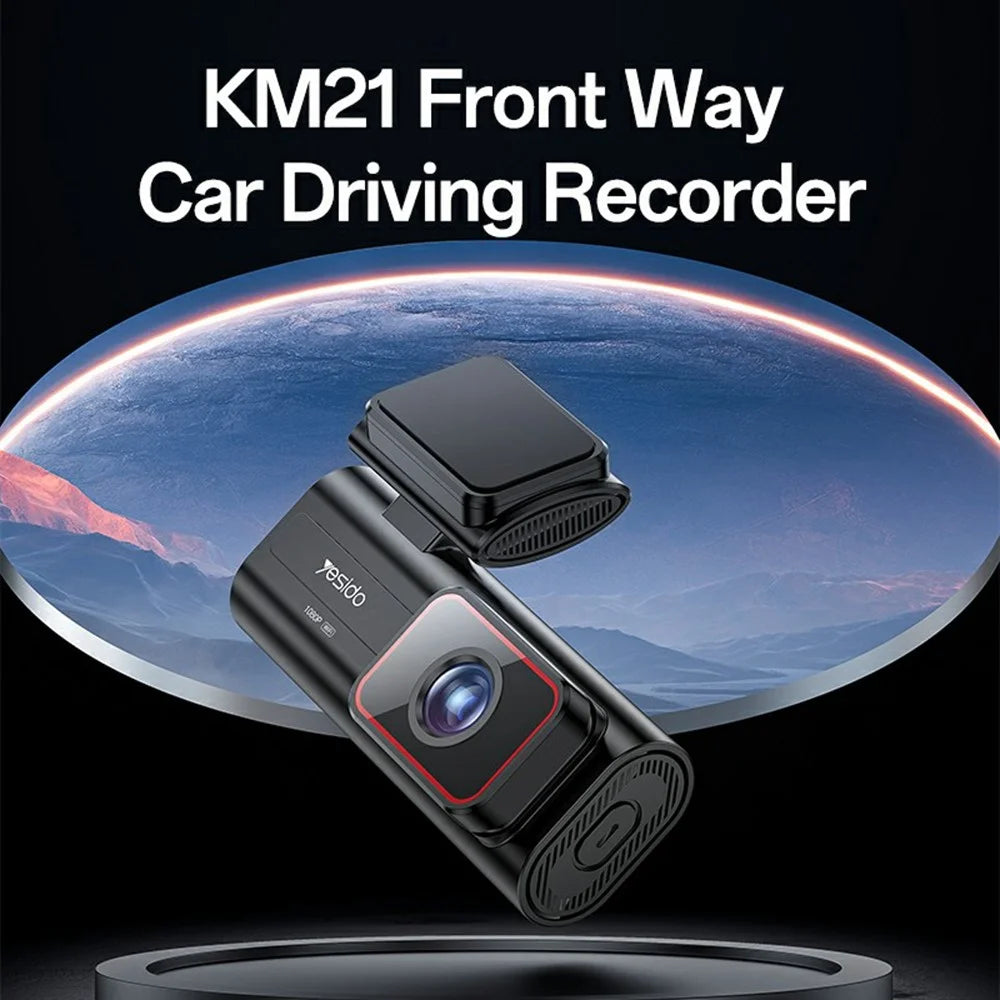 YESIDO KM21 Car Dash Cam 1080P HD 145 Degree Wide Angle 24 / 7 Monitoring Emergency Driving Recorder - 2