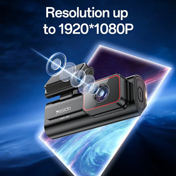 YESIDO KM21 Car Dash Cam 1080P HD 145 Degree Wide Angle 24 / 7 Monitoring Emergency Driving Recorder - 3