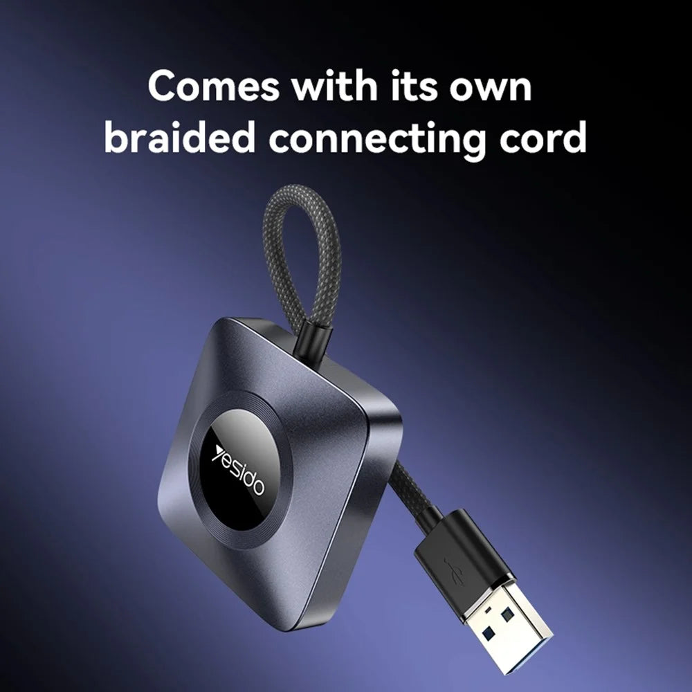 YESIDO KM23 Dual Band WiFi CarPlay Adapter Wired to Wireless Converter for Car Stereo Systems OTA Upgradable - 5
