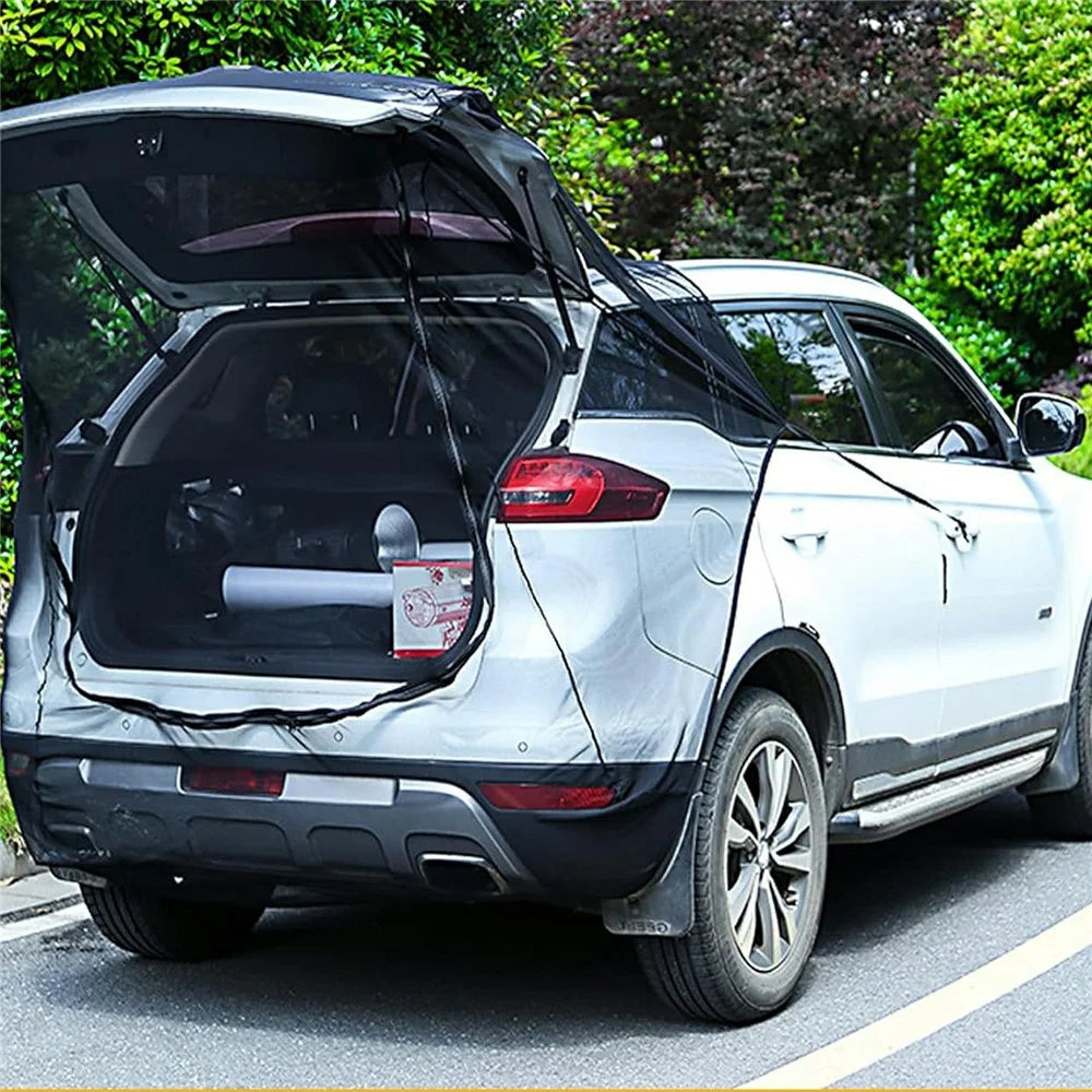 Car Tailgate Mesh Screen Anti Mosquito Insect Net for Outdoor Camping Trunk Protection, Size S - 5