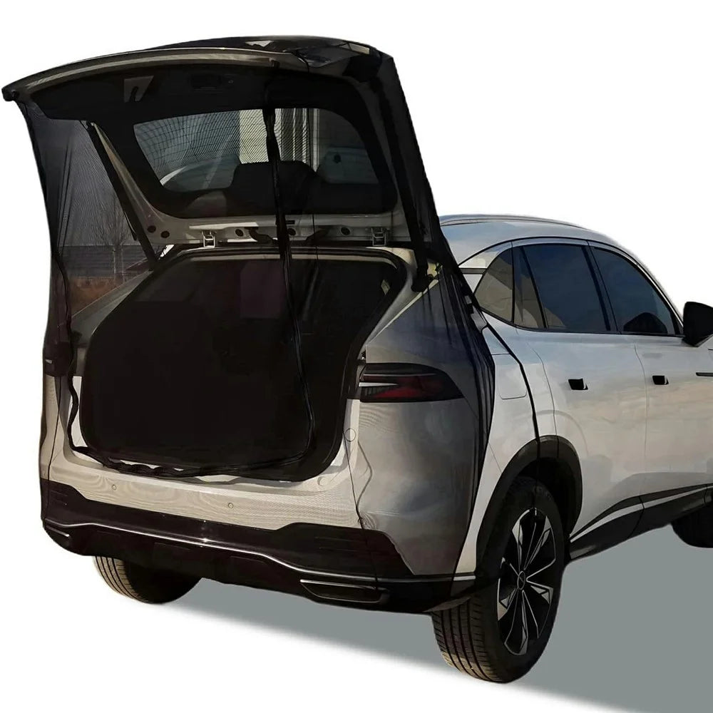 Car Tailgate Mesh Screen Anti Mosquito Insect Net for Outdoor Camping Trunk Protection, Size L - 1