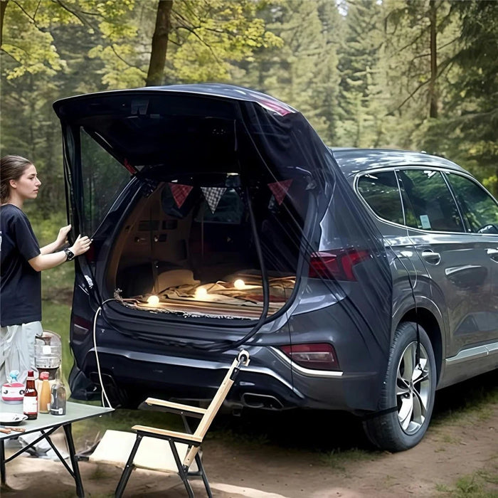 Car Tailgate Mesh Screen Anti Mosquito Insect Net for Outdoor Camping Trunk Protection, Size L - 6