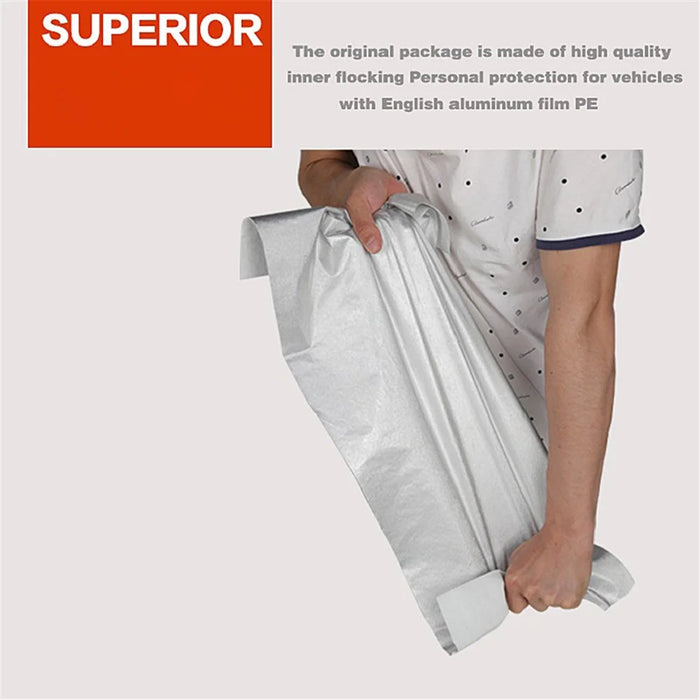 Outdoor Full Protection Car Cover Snowproof Sunshade Waterproof Dustproof Cover for SUV - Black / M - 5