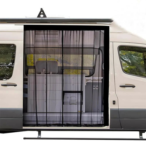 125cm Magnetic Fly Screen RV Sliding Door Mosquito Net for Campervans Insect Proof Curtain - 1