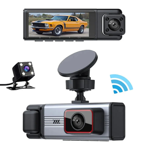 3.0 Inch IPS Screen 1080P HD Recording Dash Cam for Car 4 Lens Front Rear Side View Vehicle DVR - 1