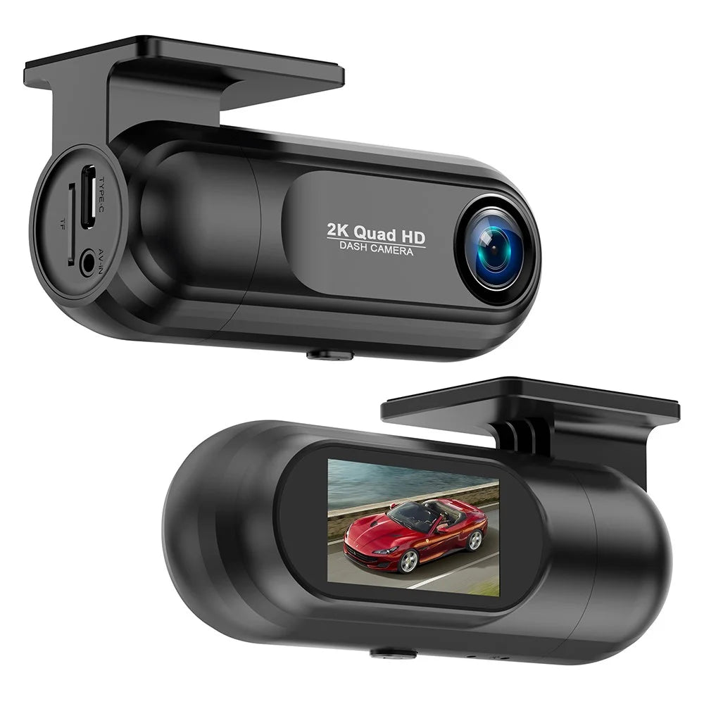 2K WiFi Dash Cam Wide Angle HD Night Vision Car DVR Recorder Support Loop Recording - 1