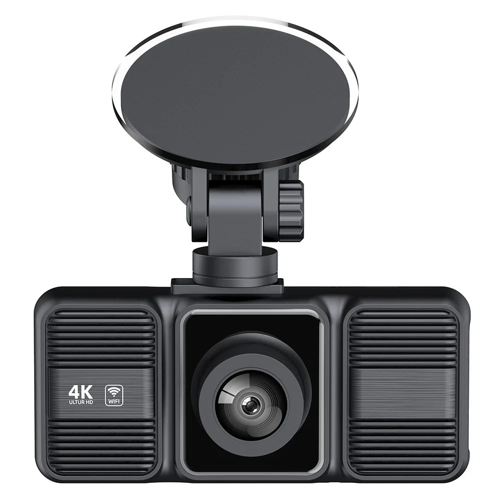 S26 4K Dash Cam 3-Lens WiFi Car Recorder with 2 inch IPS Screen  /  Night Vision  /  G-Sensor Motion  /  Detection Car DVR - 3