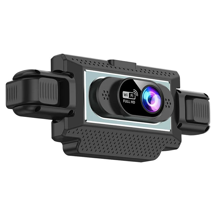 C313 1080P WiFi Dash Cam 4-Channel DVR Wireless Night Vision Parking Monitor Reverse Camera - Black - 1