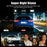 C313 1080P WiFi Dash Cam 4-Channel DVR Wireless Night Vision Parking Monitor Reverse Camera - Black - 4