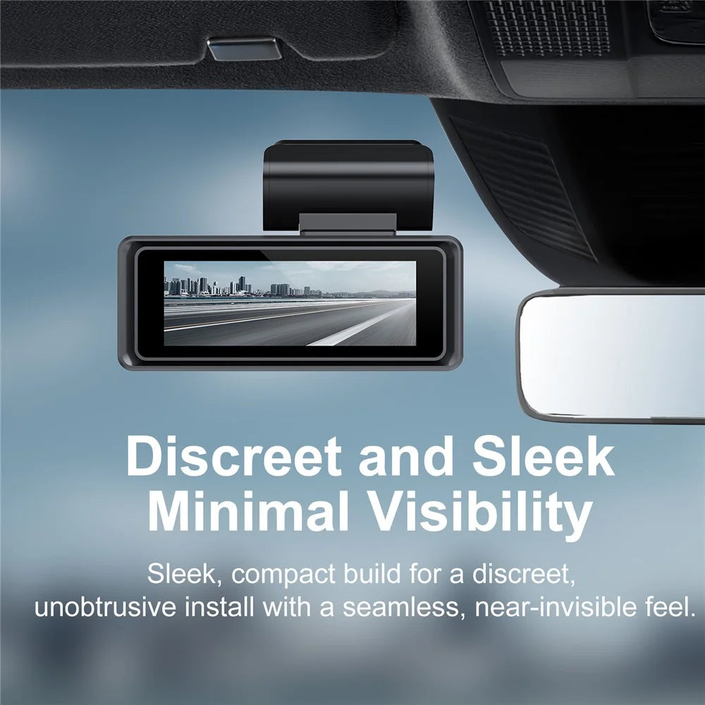 L50 4K Dash Cam Front Rear Dual Camera 160 Degree Wide Angle WiFi Parking Monitor Driving Recorder - Black - 5