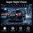 Y06 4K Front + 2K Rear Dash Cam 3.0 Inch IPS Screen Loop Recording Night Vision Driving Recorder Camera - Black - 2