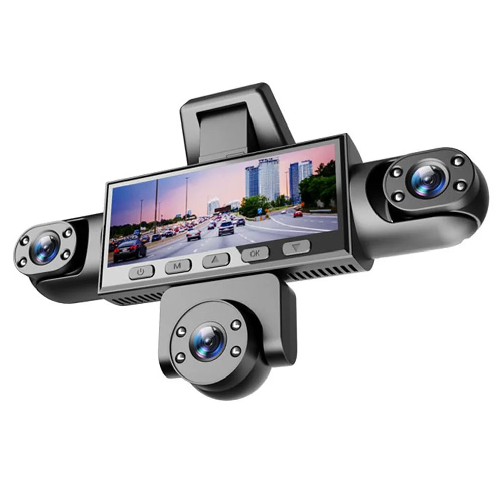 W8 5-Camera Dash Cam 360 Degree Recording 1080P HD Car DVR Front Rear Interior Side View Parking Monitor - 7