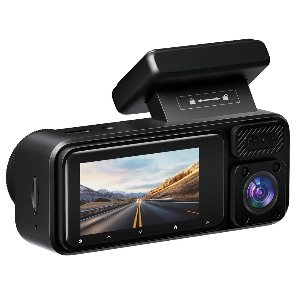 9716 3 Channel Car Dash Cam WiFi 1080P FHD Wide Angle Night Vision Front Rear Interior Camera for Car Recording - Black - 2