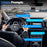 V69 4K 1080P Dash Cam Front Rear Dual Camera Night Vision GPS Track Parking Monitor WiFi Car DVR - Grey - 6