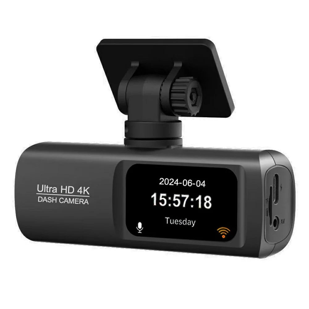 D192 MAX Front Lens 4K Ultra HD Dash Cam Wide Angle Night Vision WiFi Car Recorder - Black - 1