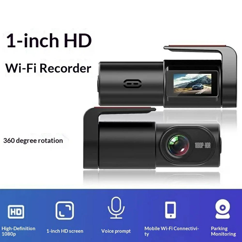 K8 USB Powered Dash Cam 1080P HD Night Vision WiFi Car Driving Recorder - Black - 3