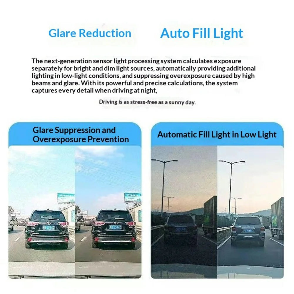 K8 USB Powered Dash Cam 1080P HD Night Vision WiFi Car Driving Recorder - Black - 6