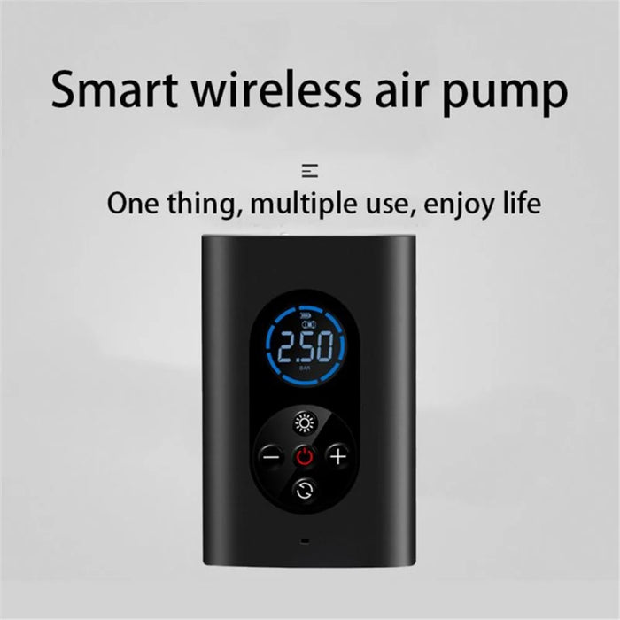 M8 Small Portable Multi-functional Smart Wireless Inflator Car Bicycle Tire Electric Car Pump Motorcycle Inflatable Pump - 2